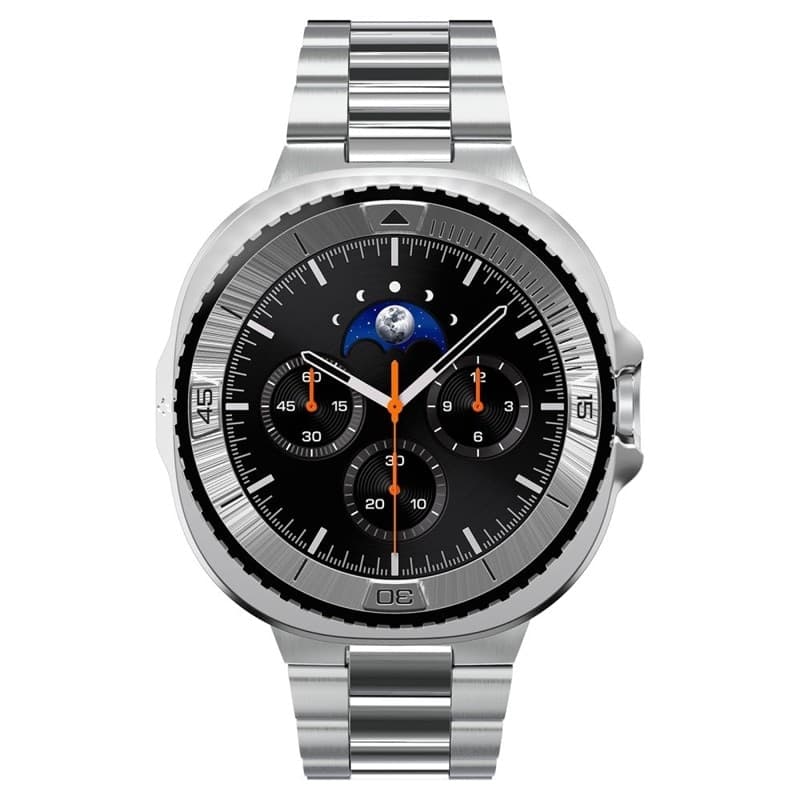 Spigen Bezel Tune Pro Pilot - Custodia/Anello protettivo per Samsung Galaxy Watch 8 Classic 46 mm (Argento) - 5
