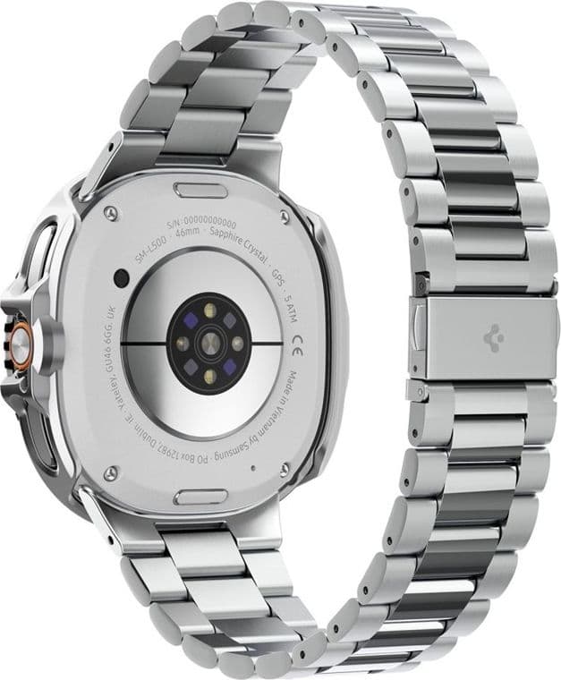 Spigen Bezel Tune Pro Pilot - Custodia/Anello protettivo per Samsung Galaxy Watch 8 Classic 46 mm (Argento) - 9