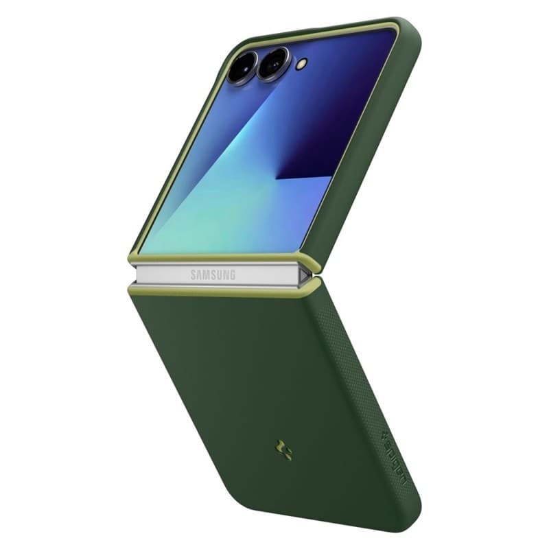 Spigen Nano Pop Mag MagSafe - Custodia per Samsung Galaxy Z Flip 7 (Avo Green) - 5