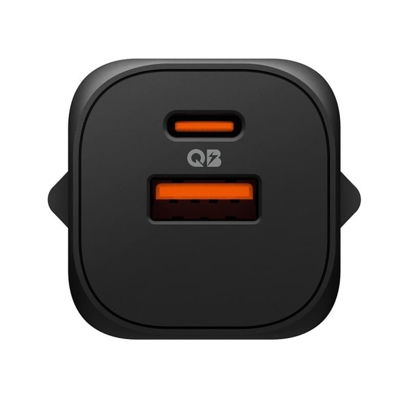 Spigen Essential EE352EU GaN Pro - Caricabatterie da muro USB-C + USB-A 35W (nero) - 2
