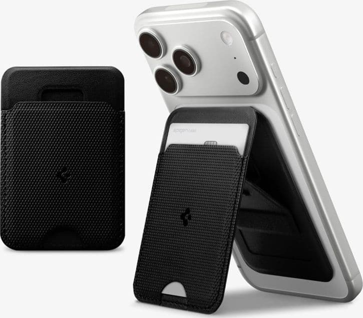 Spigen S314-1 Slim Fold Tripod MagSafe - Portafoglio magnetico con funzione di supporto (nero) - 2