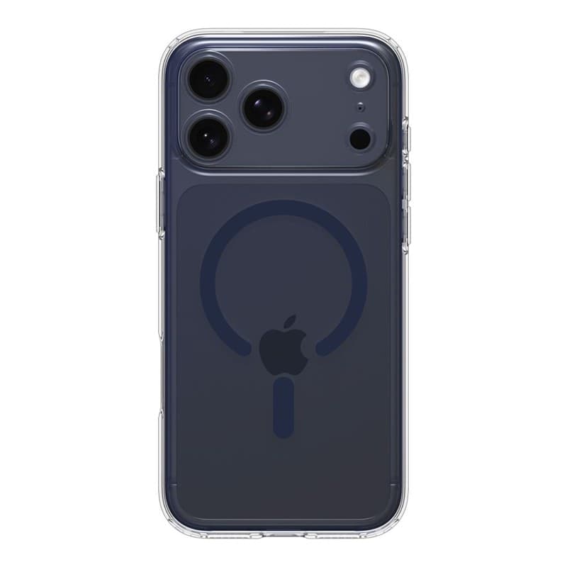 Spigen Ultra Hybrid Mag MagSafe - Custodia per iPhone 17 Pro Max (Trasparente/Blu scuro) - 2