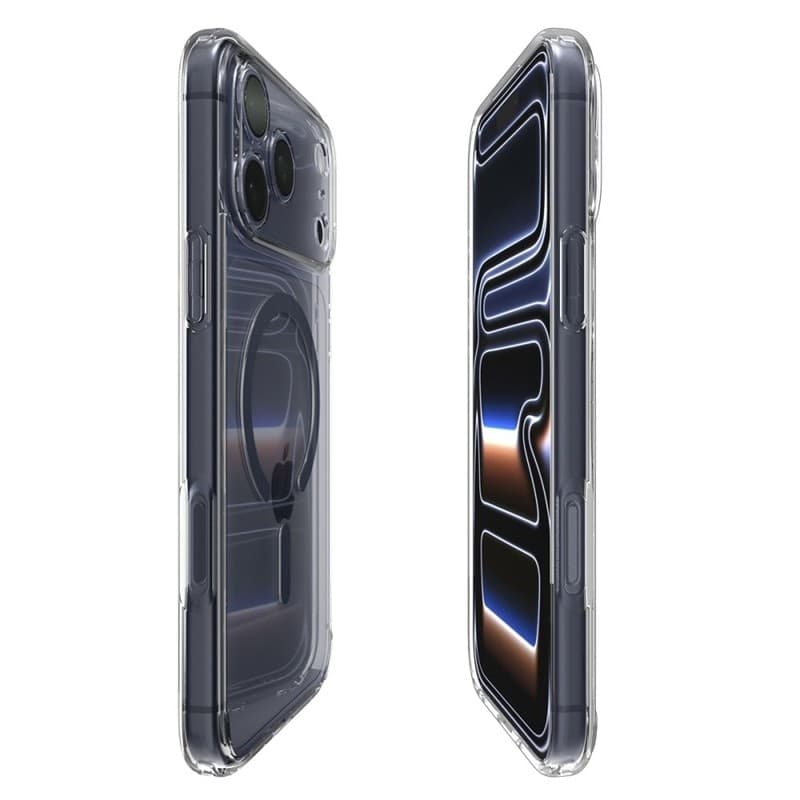 Spigen Ultra Hybrid Mag MagSafe - Custodia per iPhone 17 Pro Max (Trasparente/Blu scuro) - 6