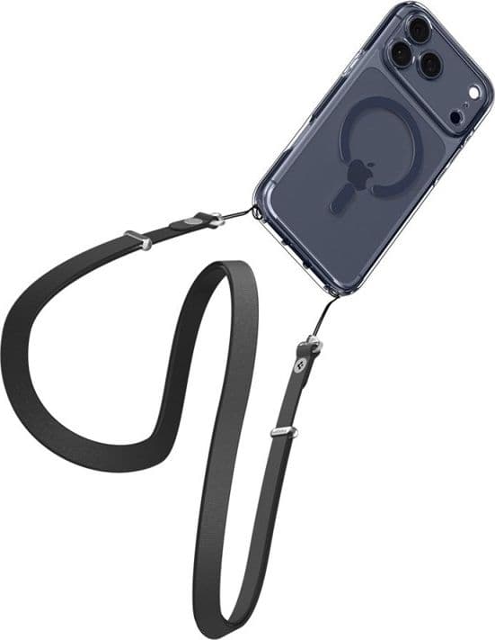 Spigen Ultra Hybrid Mag MagSafe - Custodia per iPhone 17 Pro Max (Trasparente/Blu scuro) - 8