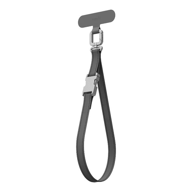 Moshi 2-in-1 Wrist & Body Strap with Adapter - Cordino per telefono in ecopelle (grigio notte) - 2