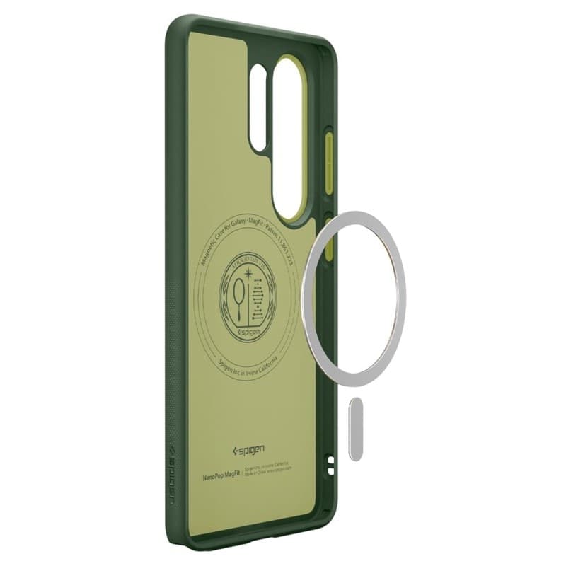 Spigen Nano Pop Mag MagSafe - Custodia per Samsung Galaxy S26 Ultra (Avo Green) - 6