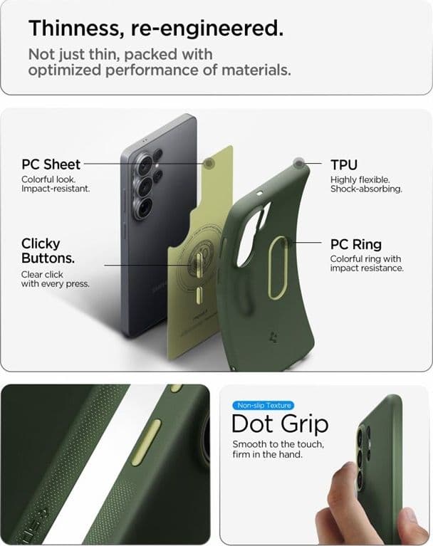 Spigen Nano Pop Mag MagSafe - Custodia per Samsung Galaxy S26 Ultra (Avo Green) - 9