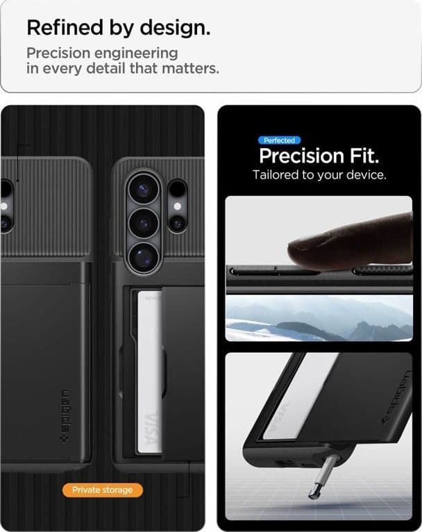 Spigen Slim Armor CS - Custodia per Samsung Galaxy S26 Ultra (Nero) - 8