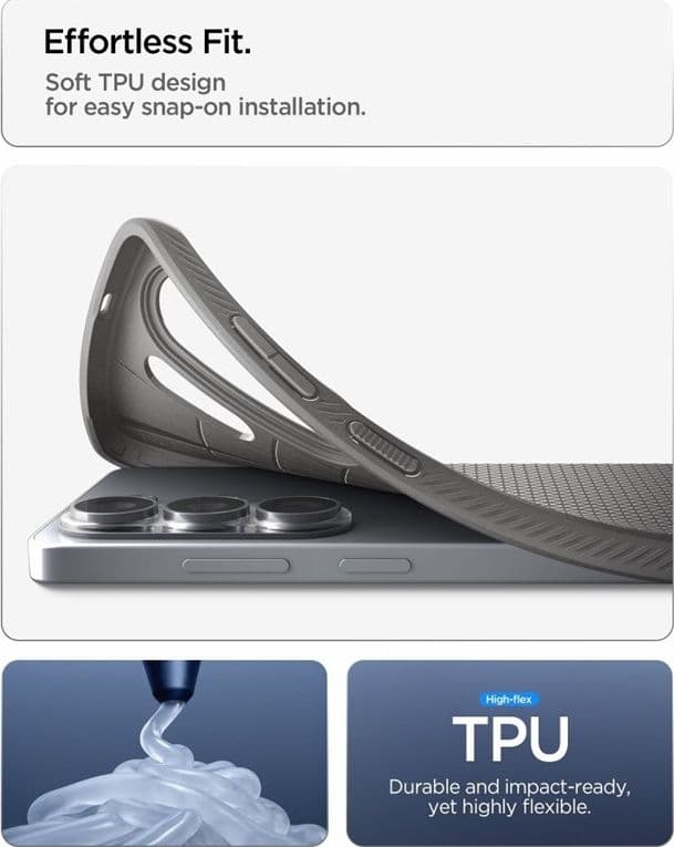Spigen Liquid Air - Custodia per Samsung Galaxy S26 Ultra (grigio marmo) - 8