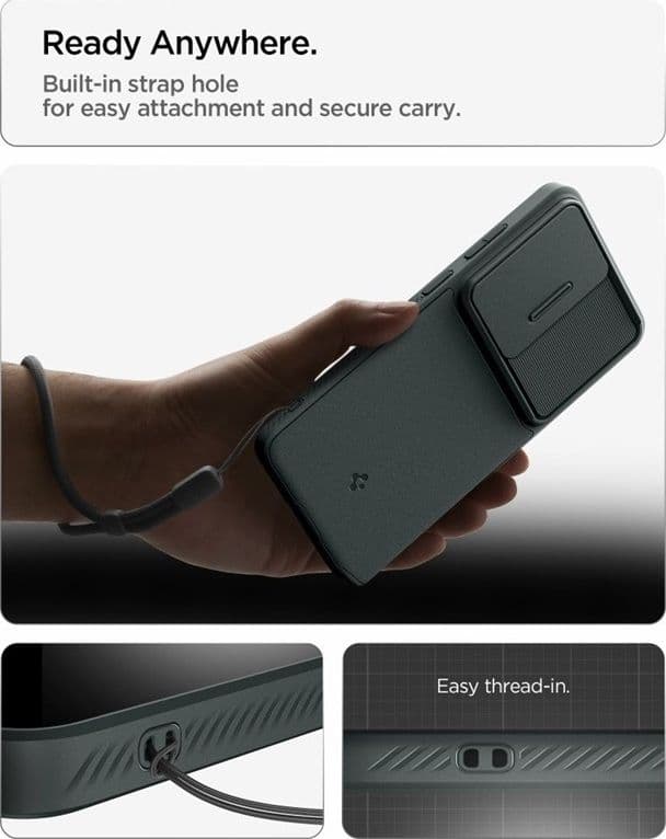 Spigen Optik Armor - Custodia per Samsung Galaxy S26 Ultra (Abyss Green) - 10