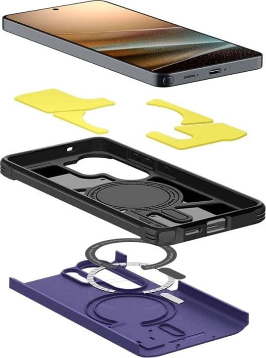 Spigen Tough Armor MagSafe - Custodia per Samsung Galaxy S26 Ultra (viola cenere) - 6