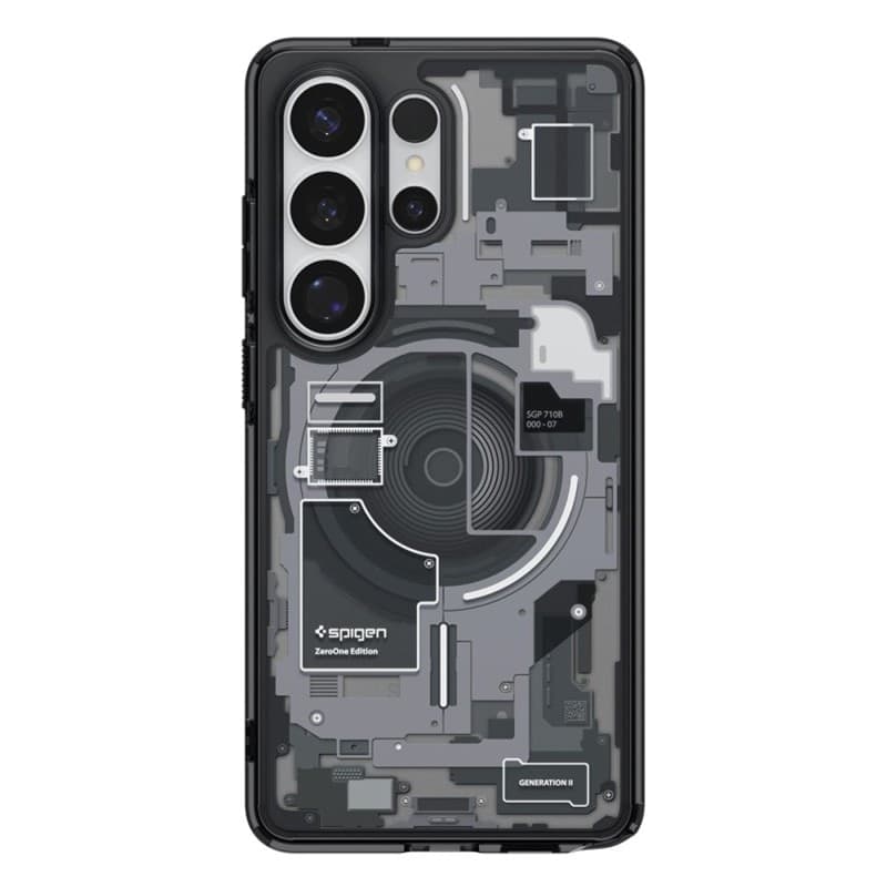 Spigen Ultra Hybrid Mag MagSafe - Custodia per Samsung Galaxy S26 Ultra (Zero One Black) - 4