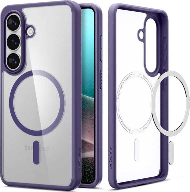 Spigen Ultra Hybrid Mag MagSafe - Custodia per Samsung Galaxy S26+ (viola intenso) - 2