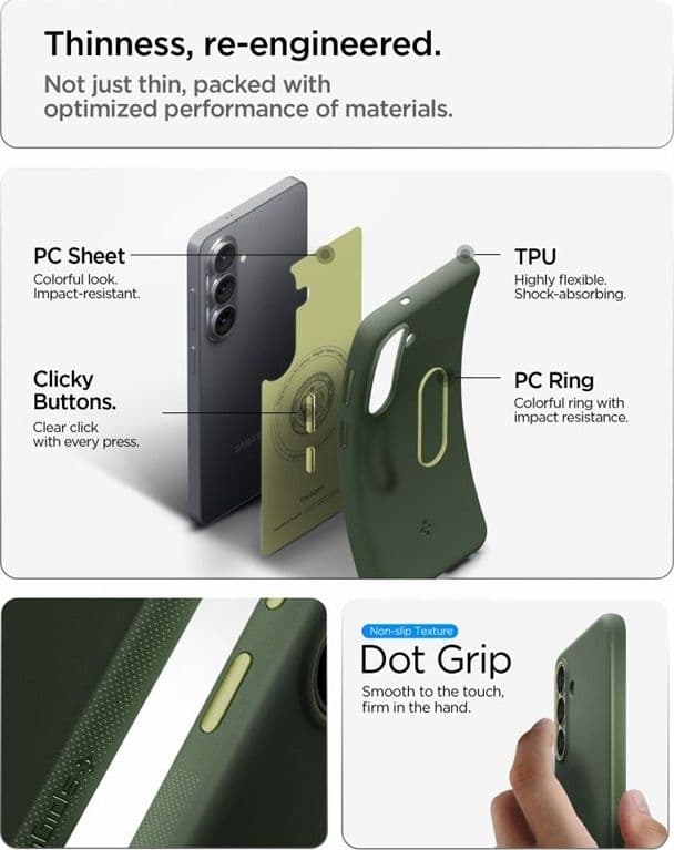 Spigen Nano Pop Mag MagSafe - Custodia per Samsung Galaxy S26 (Avo Green) - 9
