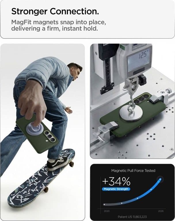Spigen Nano Pop Mag MagSafe - Custodia per Samsung Galaxy S26 (Avo Green) - 10