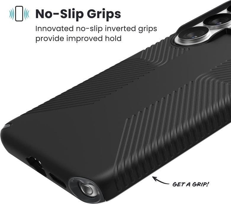 Speck Presidio2 Grip Magnet - Custodia MagSafe per Samsung Galaxy S26 Ultra (Nero/Grigio Ardesia/Bianco) - 4