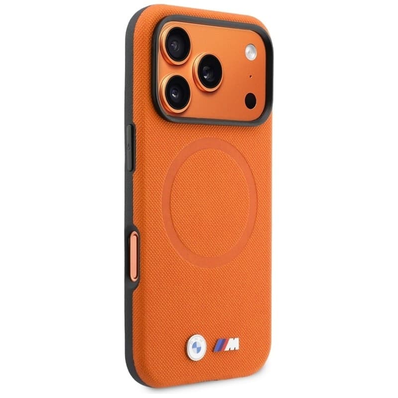 BMW M FW Logo Metal MagSafe - Case for iPhone 17 Pro Max (Orange) - 4