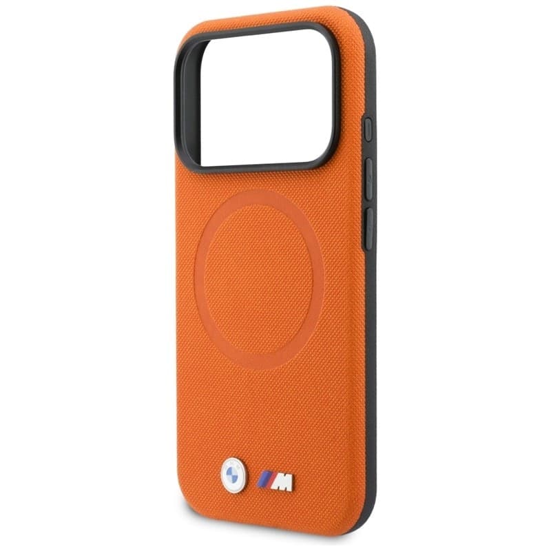 BMW M FW Logo Metal MagSafe - Case for iPhone 17 Pro Max (Orange) - 6