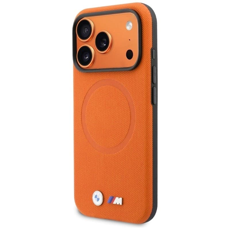 BMW M FW Logo Metal MagSafe - Case for iPhone 17 Pro (Orange) - 2