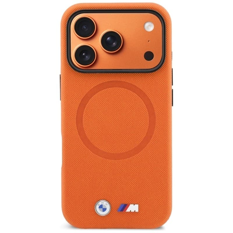 BMW M FW Logo Metal MagSafe - Case for iPhone 17 Pro (Orange) - 3