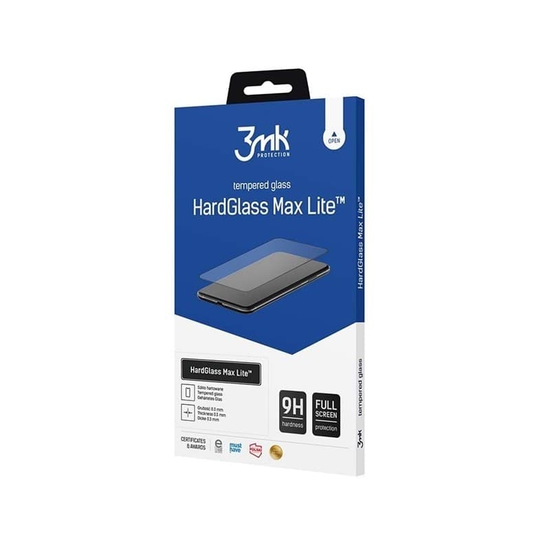 3mk HardGlass Max Lite - Vetro temperato per Samsung Galaxy A17 4G/5G (nero) - 2