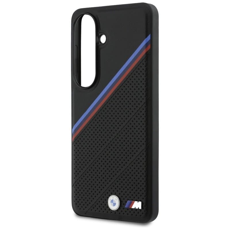 Custodia MagSafe con logo tricolore in metallo BMW per Samsung Galaxy S26 (nera) - 6