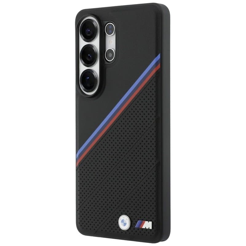 Custodia MagSafe con logo tricolore in metallo BMW per Samsung Galaxy S26 Ultra (nera) - 2