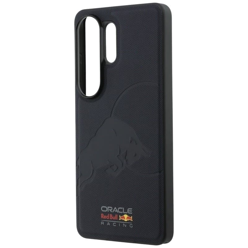 Custodia MagSafe per Samsung Galaxy S26 Ultra con motivo a rete e rilievo a forma di toro (blu navy) - 6