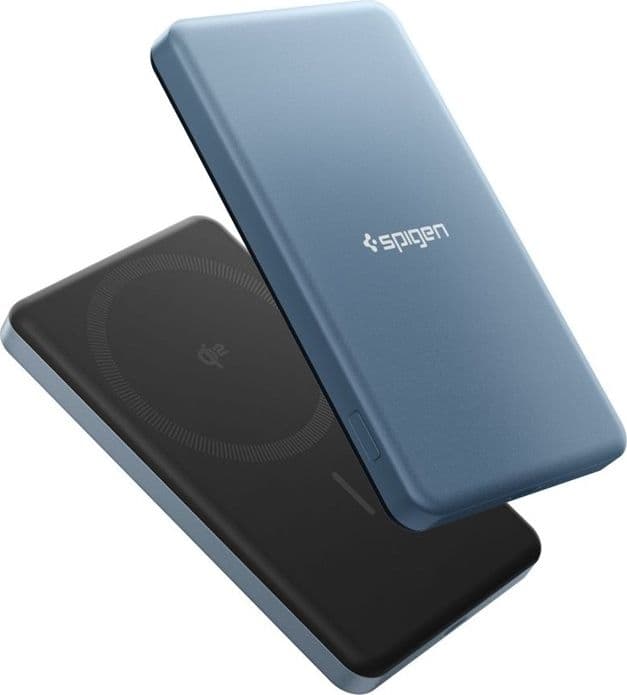 Spigen EA2205MQ Essential - Power Bank MagSafe 5000 mAh 22.5W Qi2 (Blu turchese) - 2