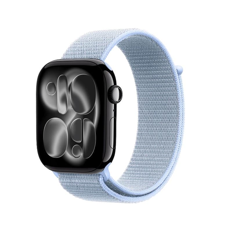 Cinturino sportivo Crong in nylon per Apple Watch 38/40/41/42 mm (blu freddo) - 5