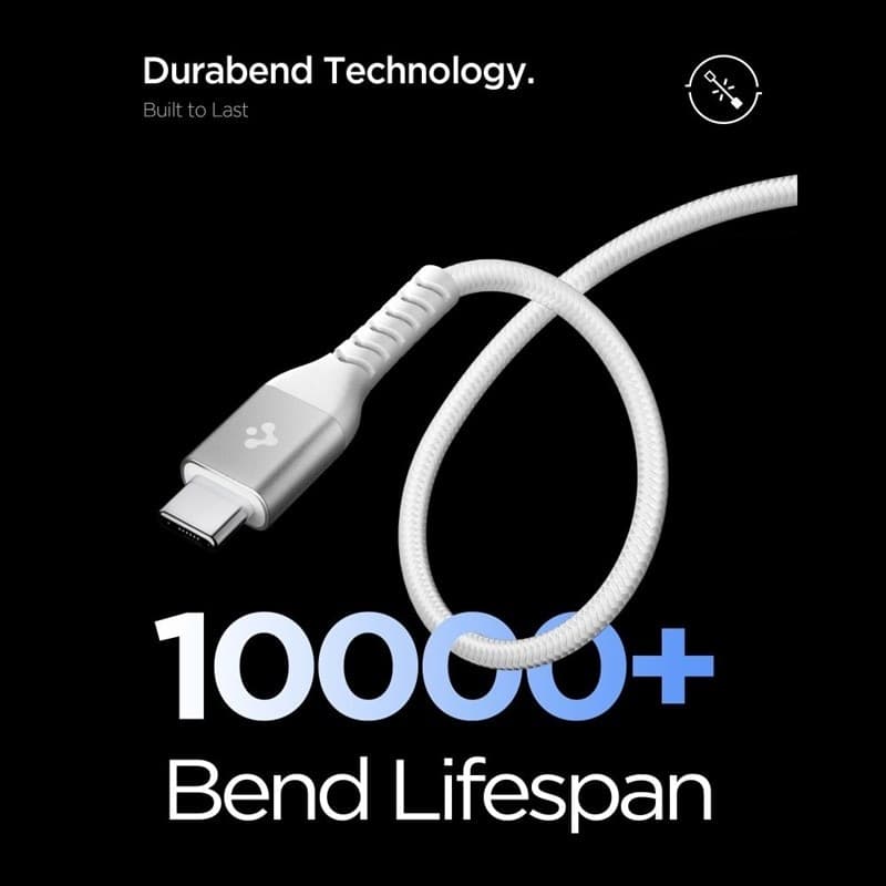 Spigen EB10010CCA Essential - Cavo da USB-C a USB-C 100W 1m (bianco) - 5