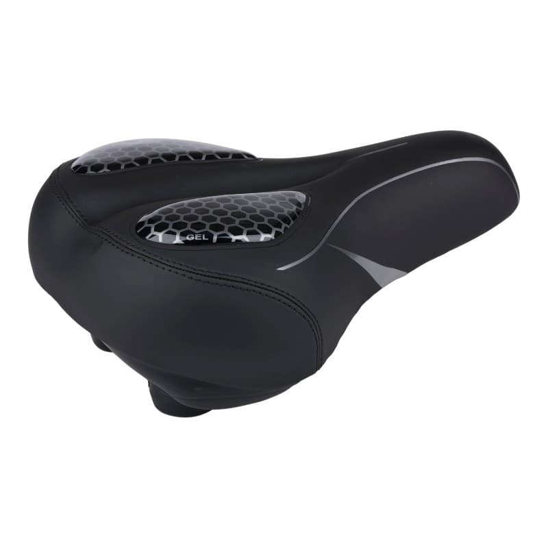 Dunlop - Sella da bicicletta in gel, ergonomica, larga, per turismo/citta, 21x27x11 cm - 4