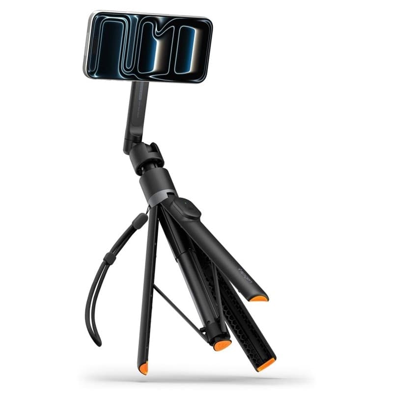 Spigen S582W MagSafe Bluetooth Selfie Stick Treppiede - Supporto per smartphone / Selfie stick (Nero) - 8