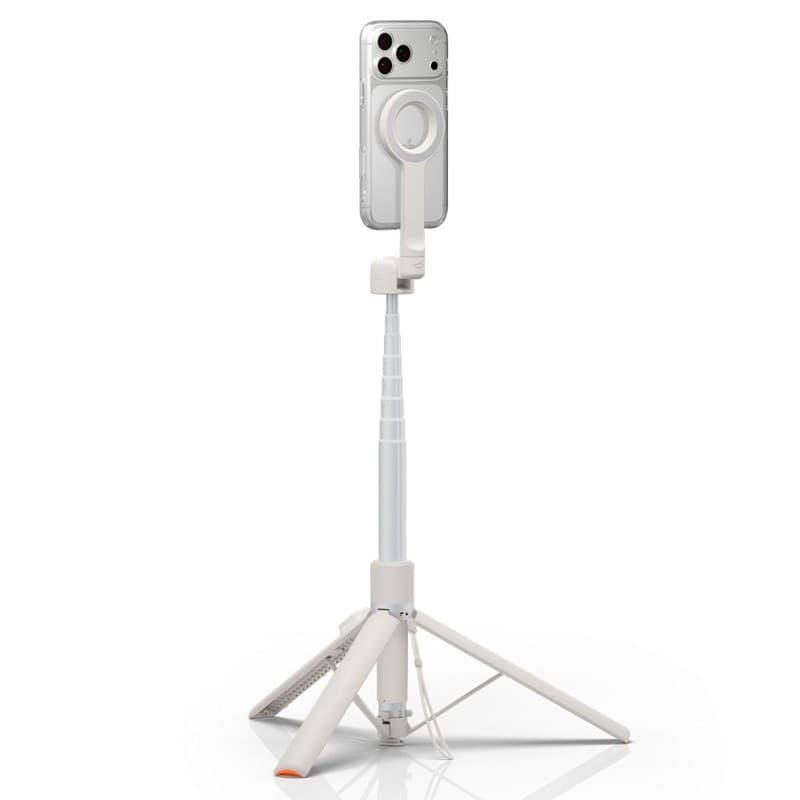 Spigen S582W MagSafe Bluetooth Selfie Stick Treppiede - Supporto per smartphone / Selfie Stick (Beige Dune) - 2