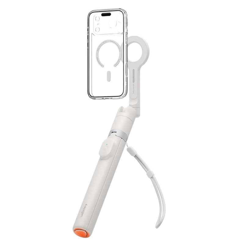 Spigen S582W MagSafe Bluetooth Selfie Stick Treppiede - Supporto per smartphone / Selfie Stick (Beige Dune) - 3