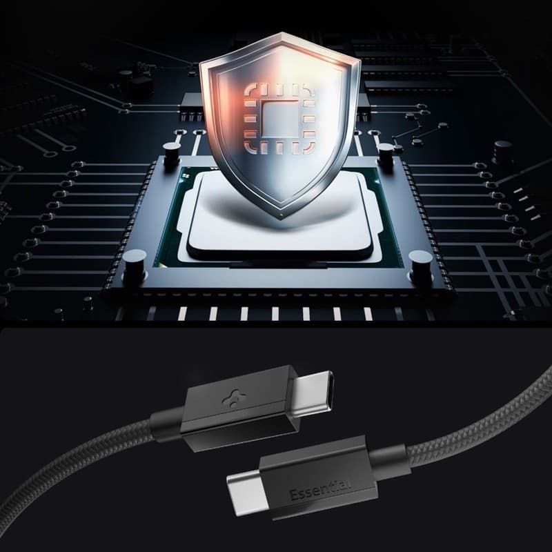 Spigen EB6015CC Essential - Cavo da USB-C a USB-C 60W 1,5 m (nero) - 4
