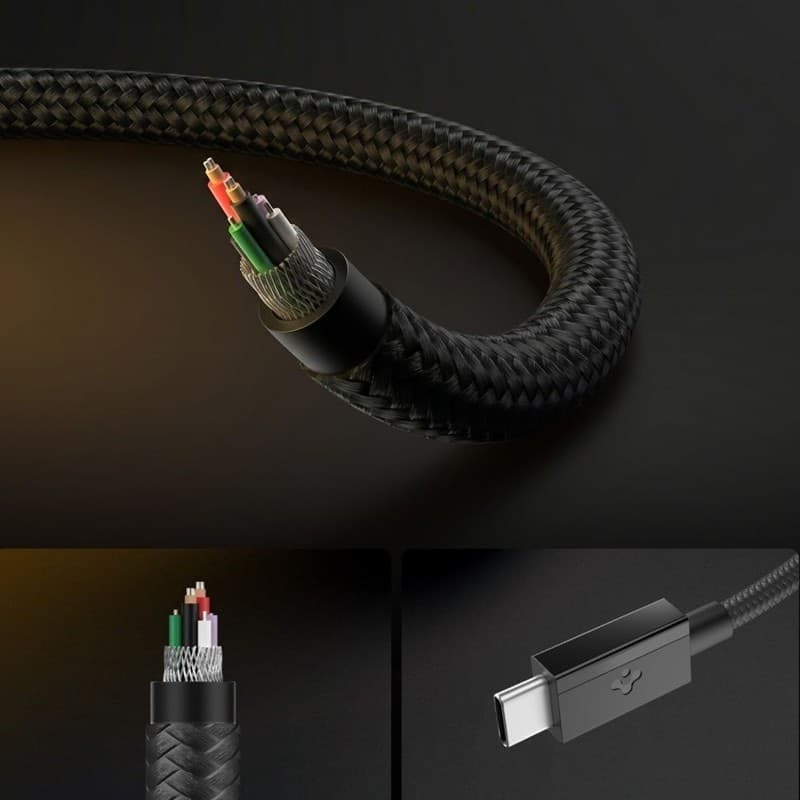 Spigen EB6015CC Essential - Cavo da USB-C a USB-C 60W 1,5 m (nero) - 5