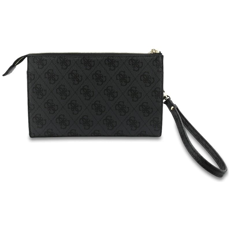 Pochette per cellulare Guess 4G con logo grande - Borsa a mano per cellulare (nera) - 4