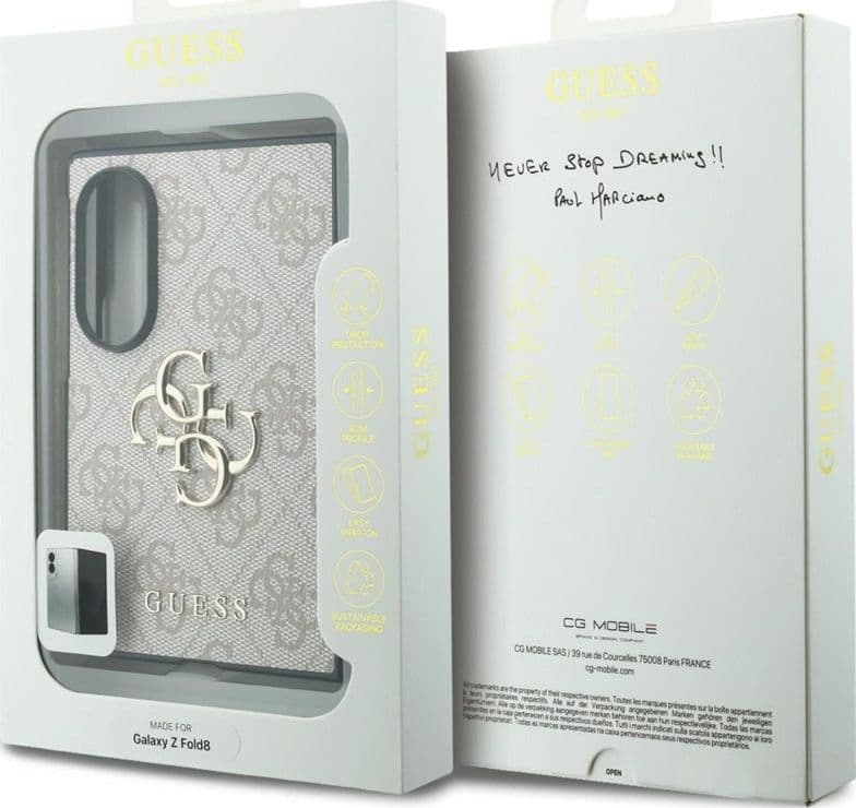 Guess Big 4G Logo - Cover per Samsung Galaxy Z Fold 8 (Rosa) - 7