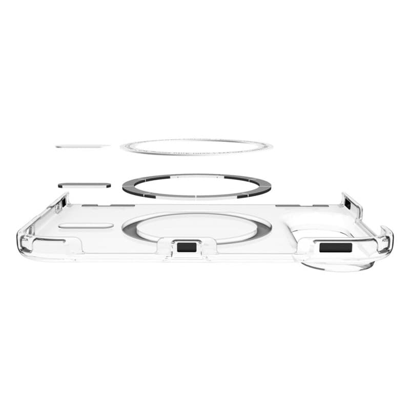Spigen Ultra Hybrid Pro MagSafe - Custodia Duo per iPhone (Trasparente/Bianco) - 5