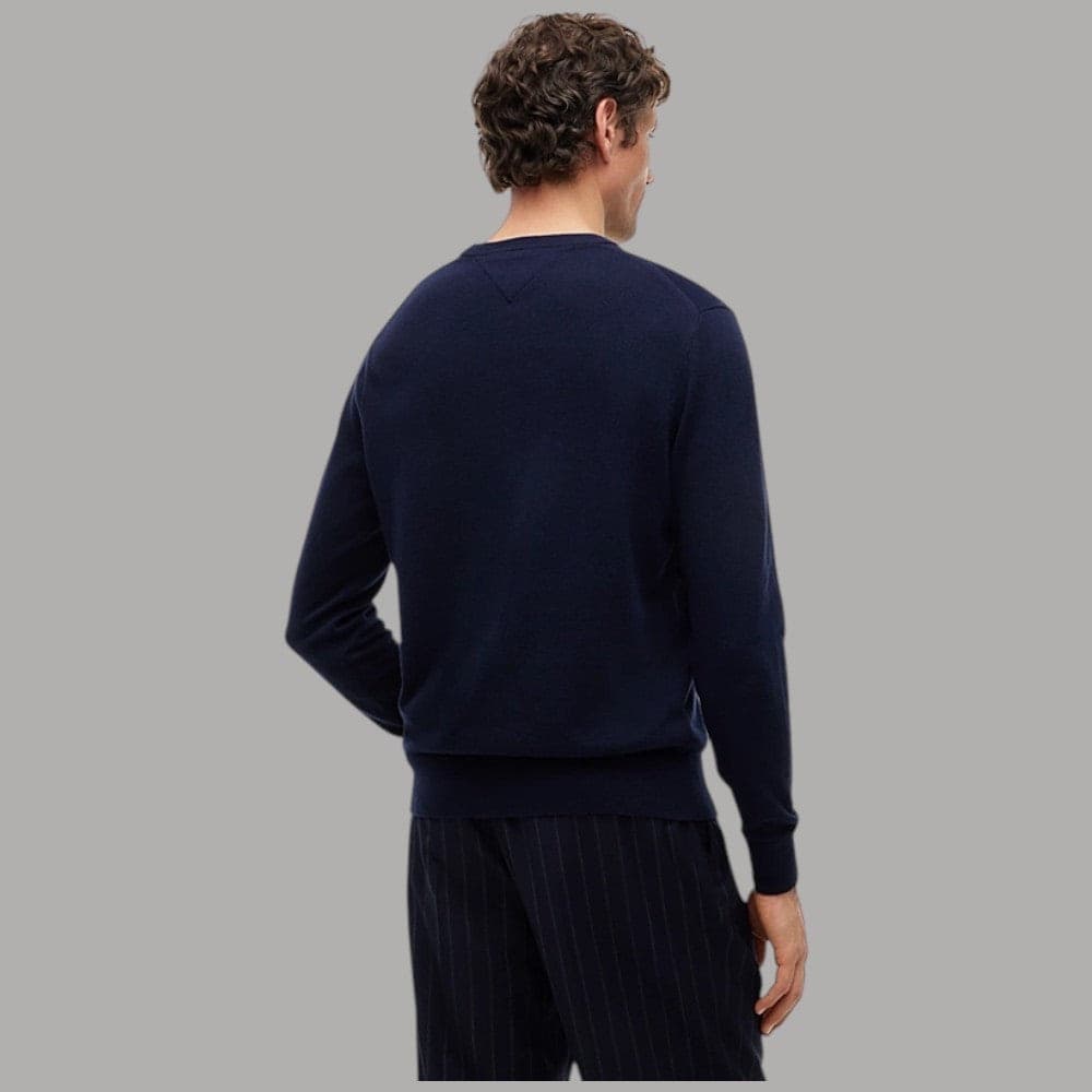 Pullover Tommy Hilfiger in cotone pima e cashmere con bandierina - 3
