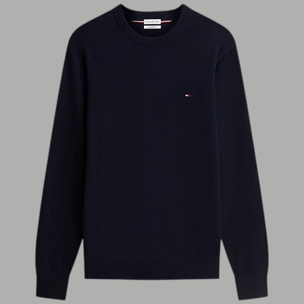 Pullover Tommy Hilfiger in cotone pima e cashmere con bandierina - 5