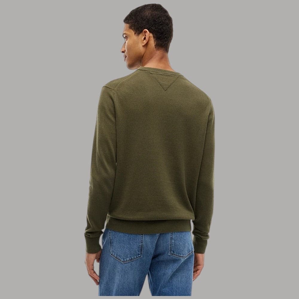 Pullover Tommy Hilfiger in cotone pima e cashmere con bandierina - 8