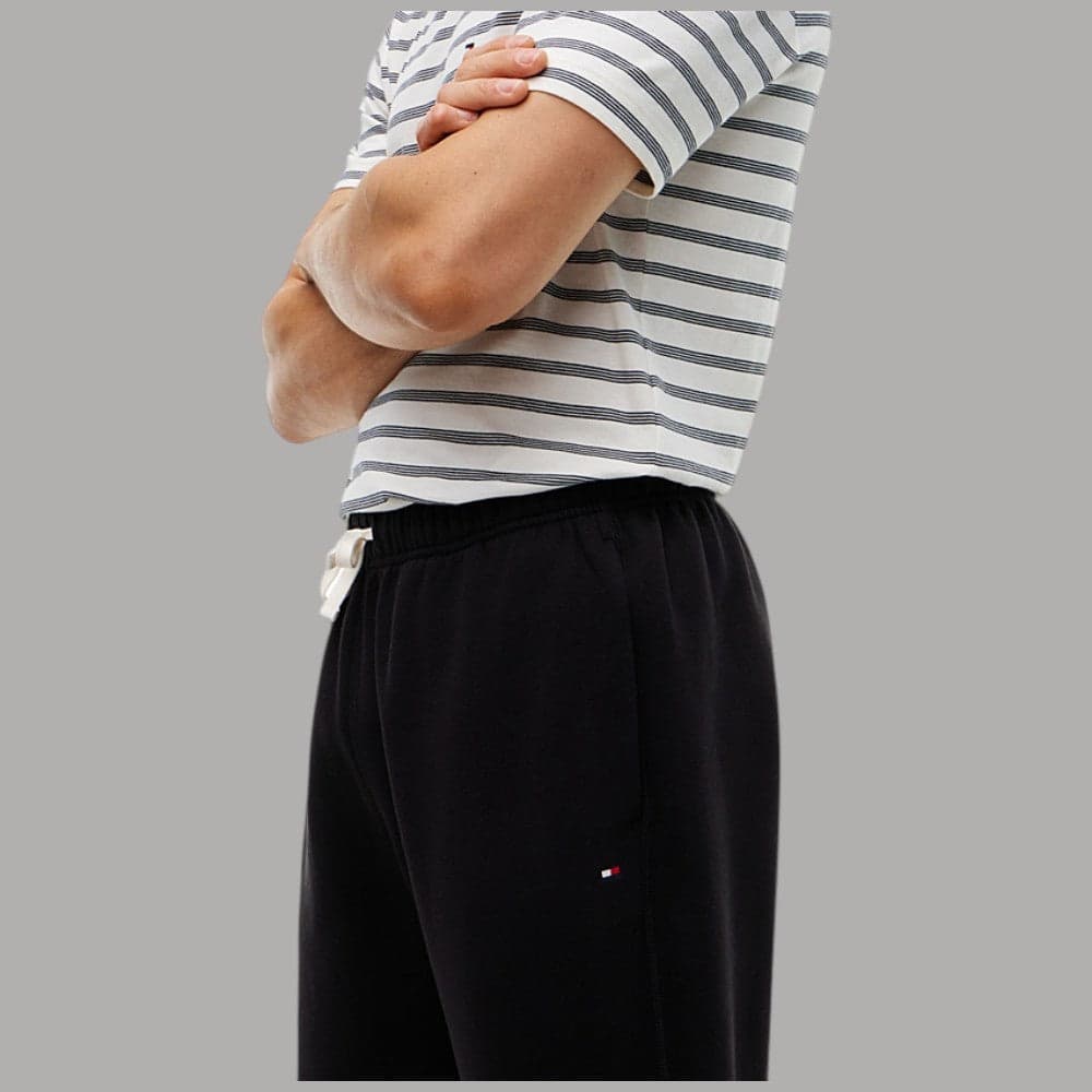 Pantalone jogger Tommy Hilfiger con bandierina ricamata Nero - 2