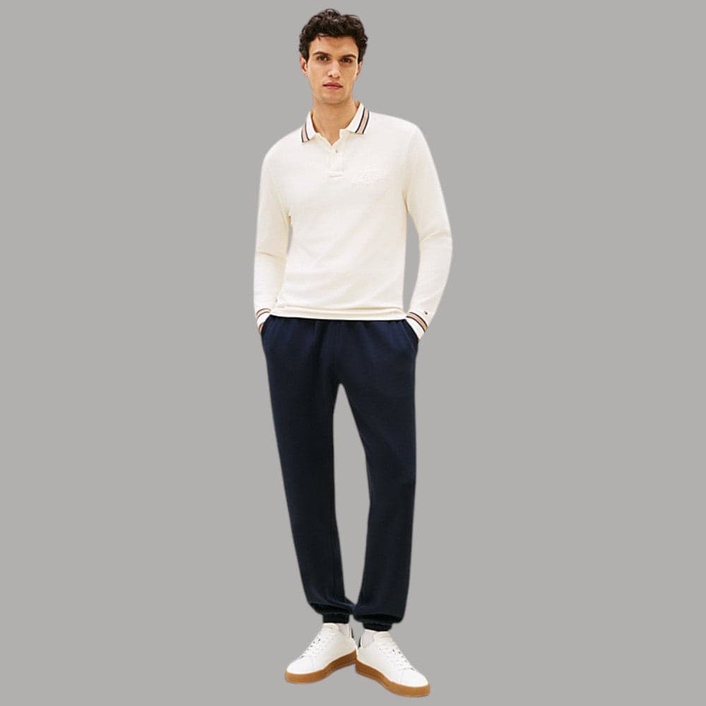 Pantalone jogger Tommy Hilfiger con bandierina ricamata Nero - 5