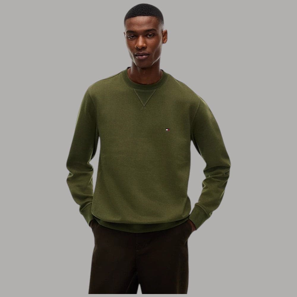 Felpa Tommy Hilfiger girocollo con bandierina ricamata - 5