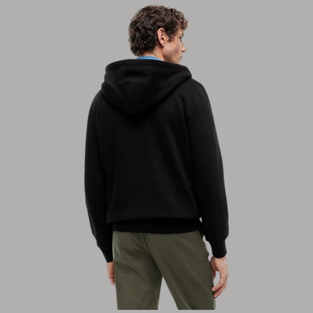 Felpa con cappuccio Tommy Hilfiger zip integrale e logo ricamato - 3