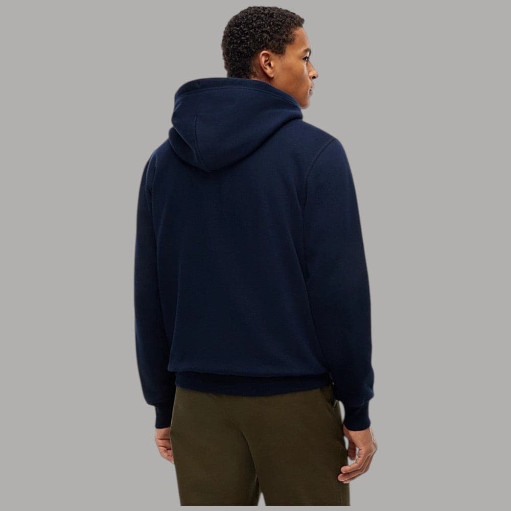 Felpa con cappuccio Tommy Hilfiger zip integrale e logo ricamato - 7