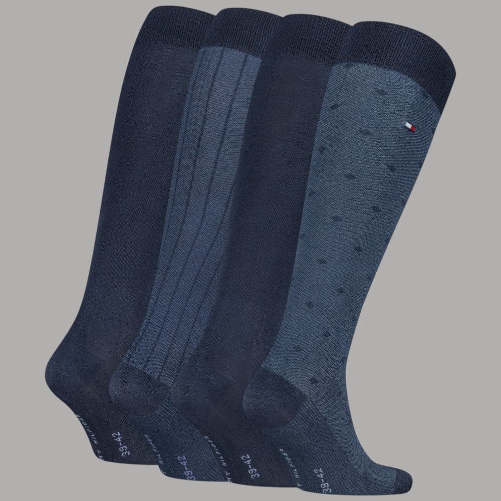 Calzini al ginocchio Tommy Hilfiger uomo 4 paia in gift box - 2
