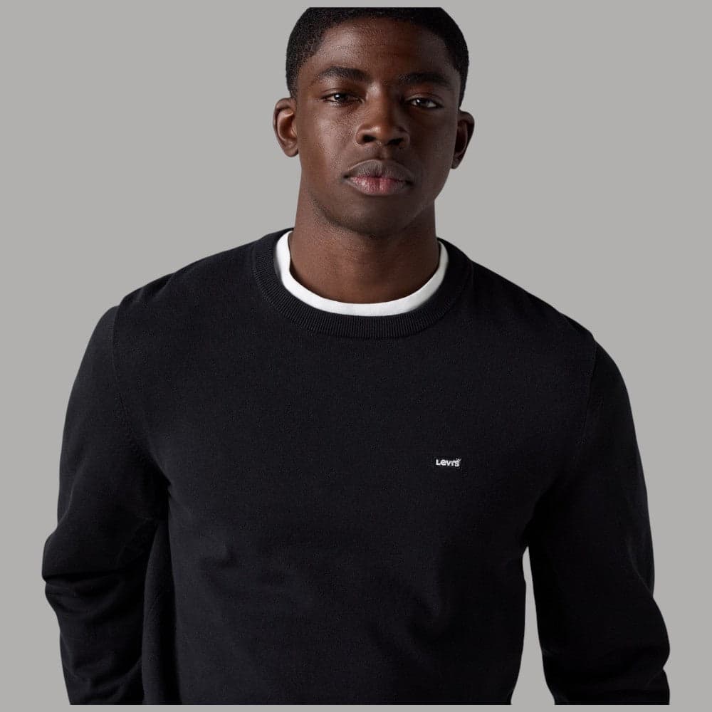 Pullover Levi's Housemark in cotone con logo ricamato - 3